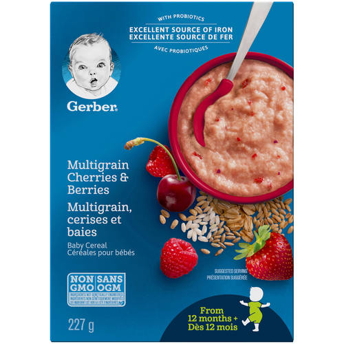 Gerber Stage 4 Toddler Cereal Multigrain Cherries & Berries