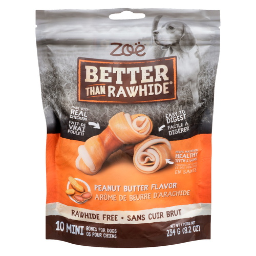Zoe Dog Treat Mini Bones Peanut Butter