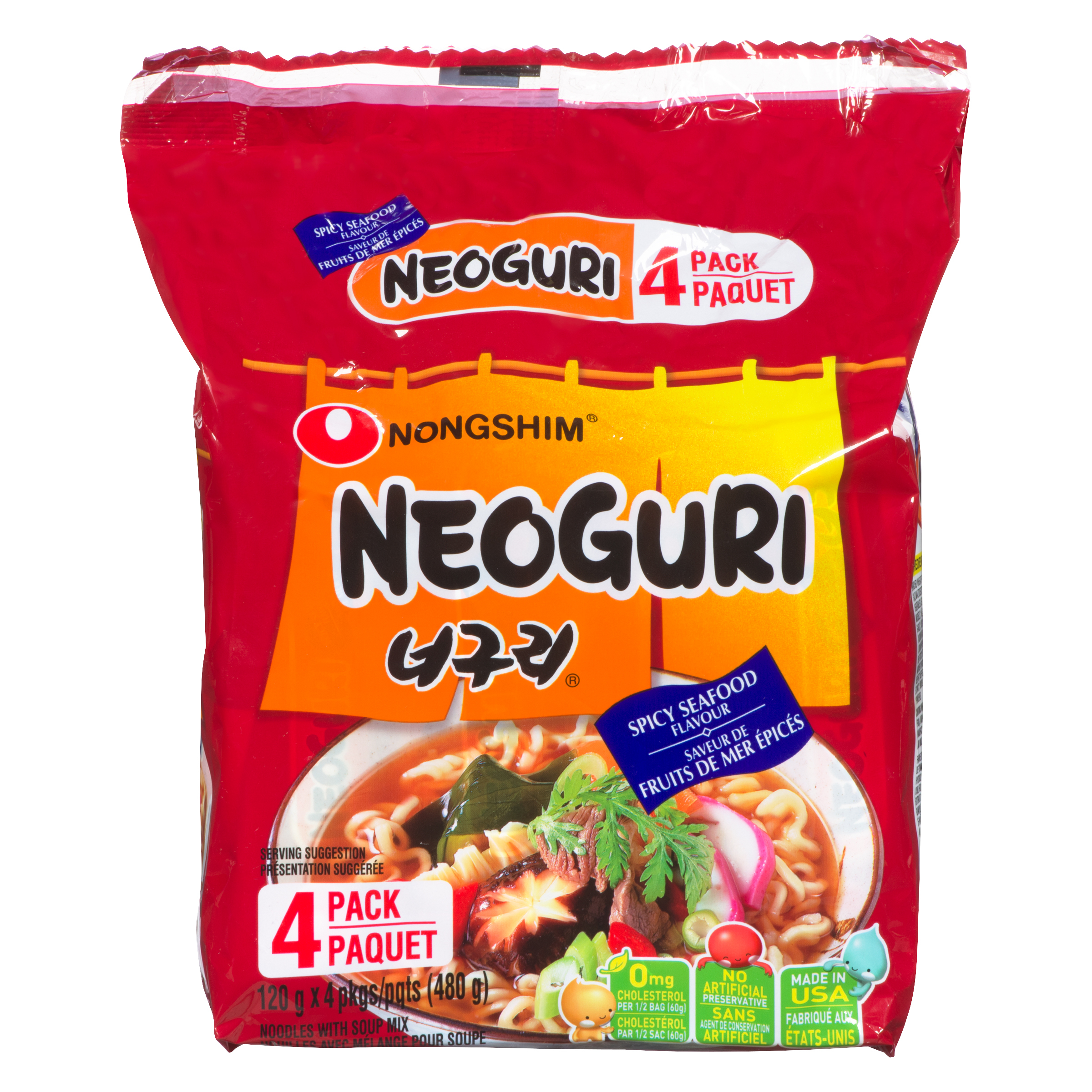 Nong Shim Neoguri Spicy Seafood Instant Noodles