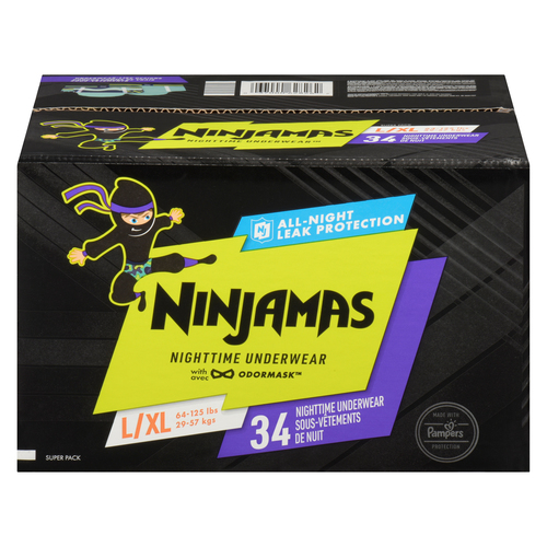 Buy Ninjamas Nighttime Diapers Size L/XL 34 Count | Safeway Canada
