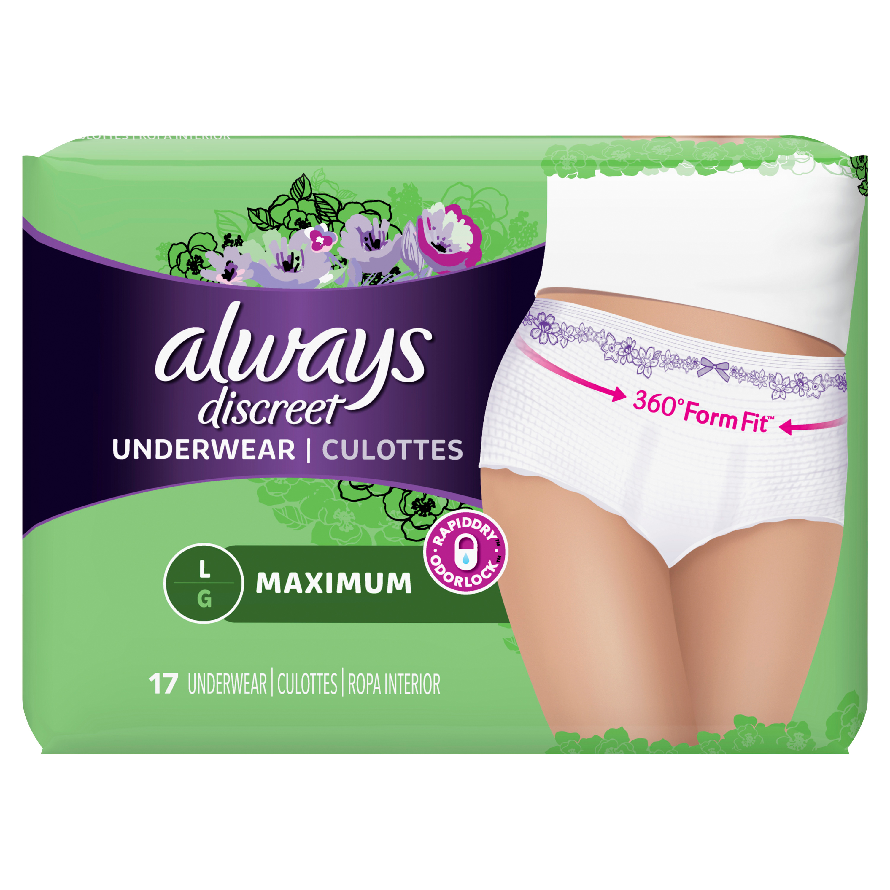 Buy Always Discreet Max Large Underwear 17 EA | FreshCo