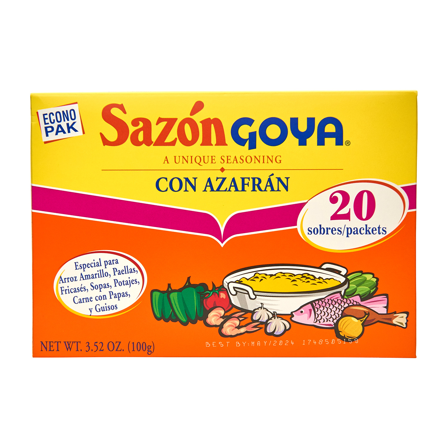 Goya Sazon Seasoning Saffron