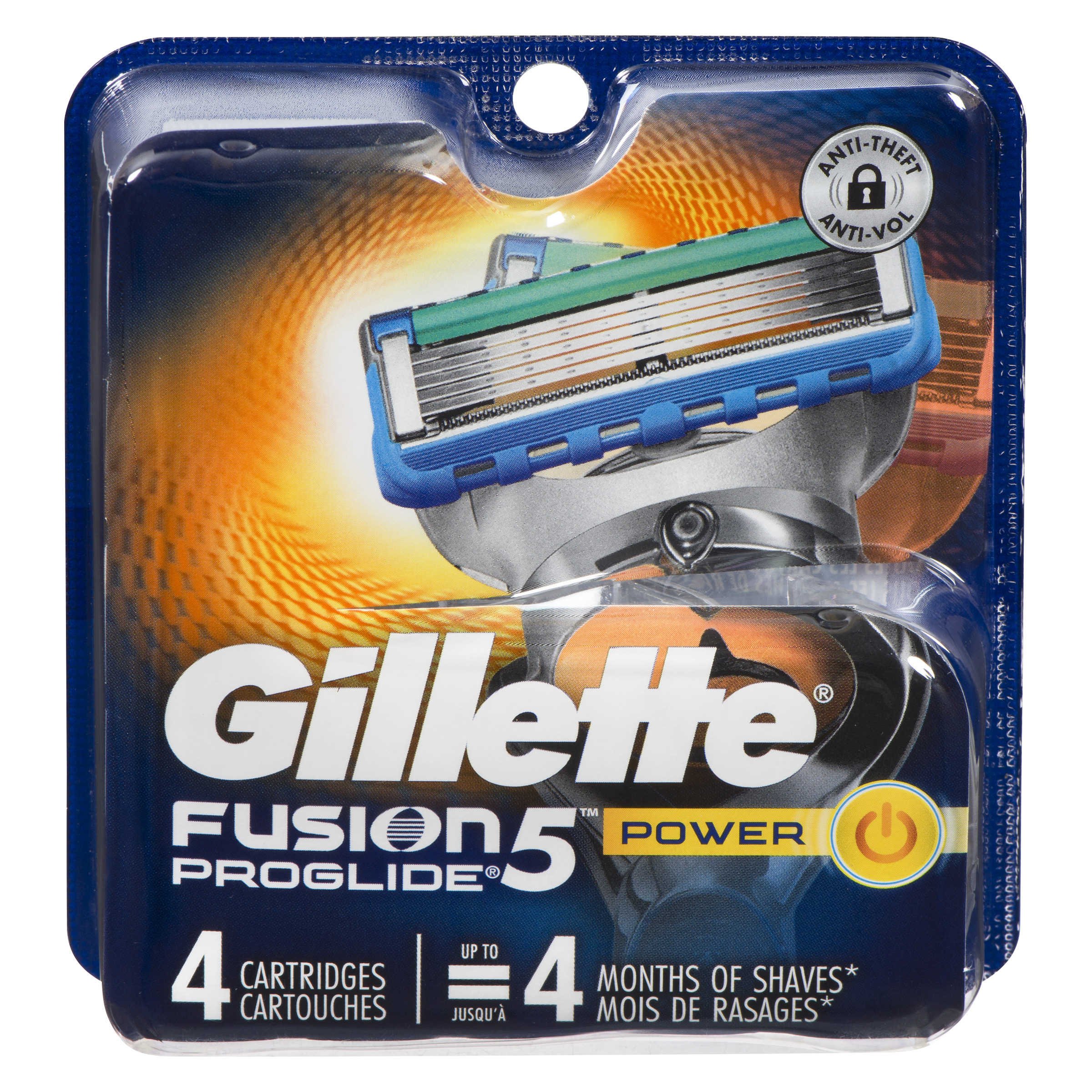 Buy Gillette Fusion5 ProGlide Power Men's Razor Blades Refill 4 ...