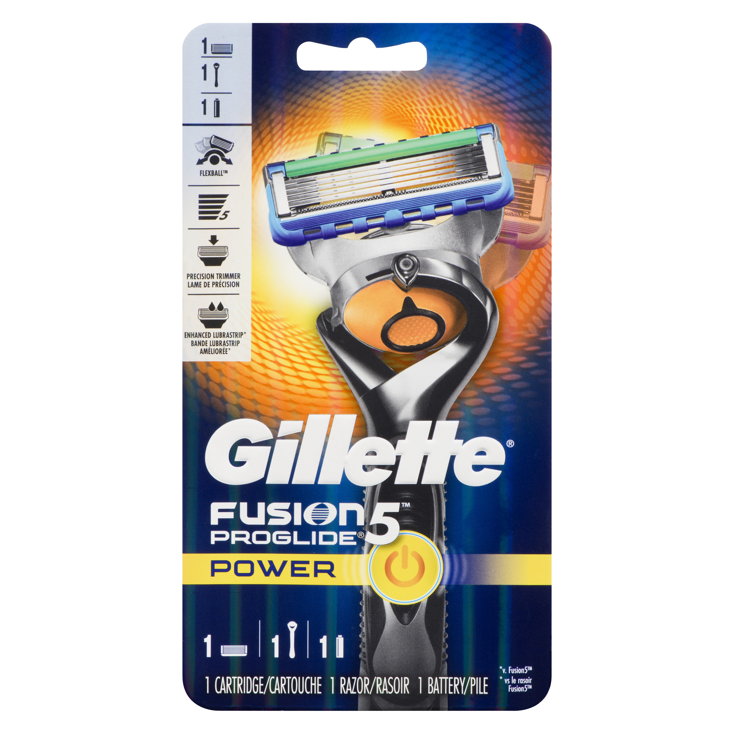 Buy Gillette Fusion5 ProGlide Power Men's Razor Handle + 1 Blade + 1 ...