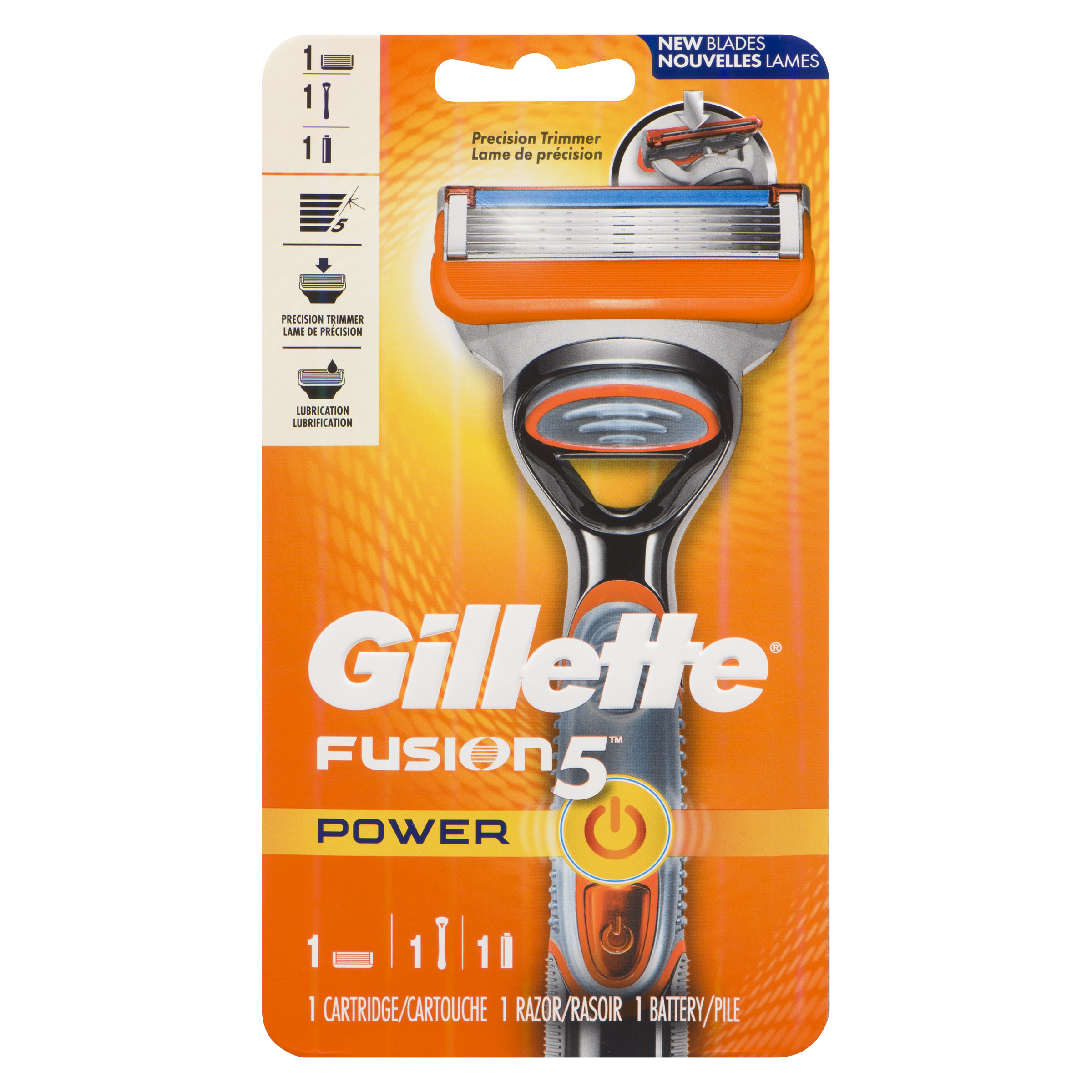 Buy Gillette Fusion5 Power Razor Handle + Battery + Blade
