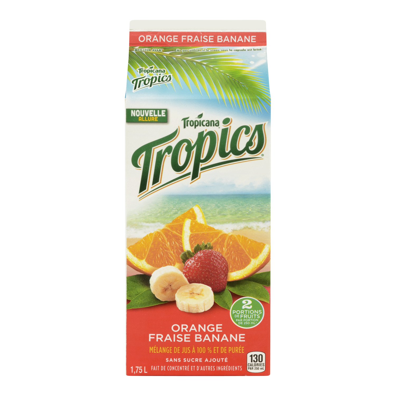 Buy Tropicana Tropics Juice Orange Strawberry Banana 1.75 L