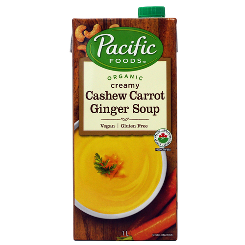 Pacific Foods Organic Cashew Carrot Ginger Soup
