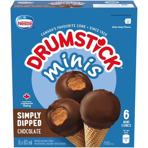 Nestlé Drumstick Frozen Minis Simply Dipped Chocolate