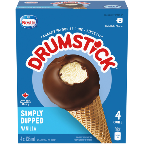 Nestlé Drumstick Frozen Dessert Cones Vanilla