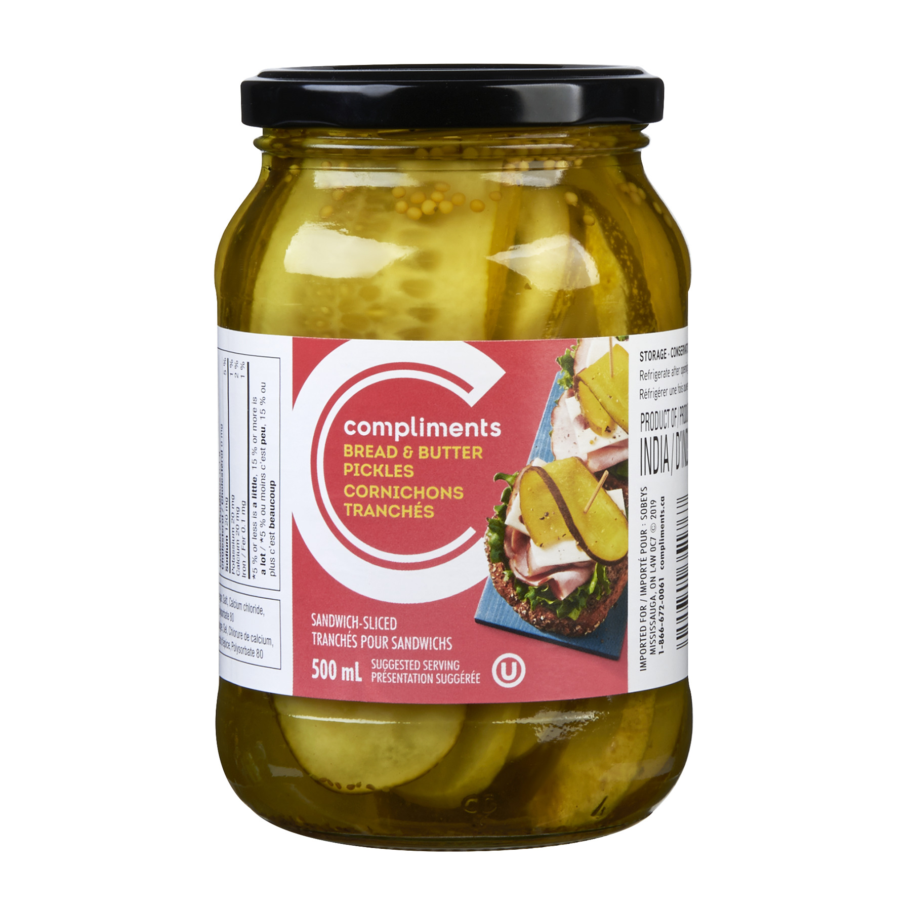 Compliments Sliced Pickles Bread & Butter