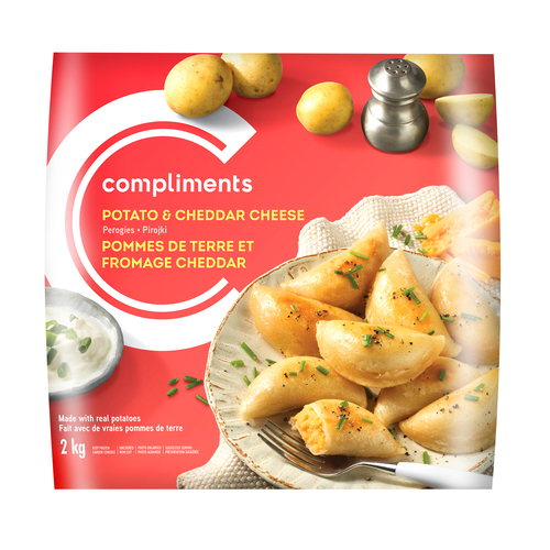 Compliments Potato and Cheddar Perogies