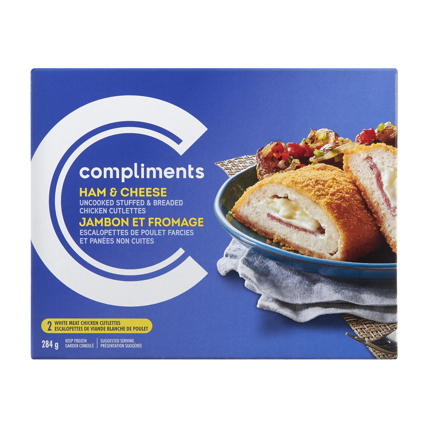 Compliments Frozen Ham And Cheese Stuffed Chicken Breast