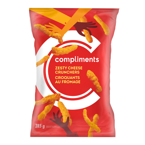 Compliments Crunchers Zesty Cheese