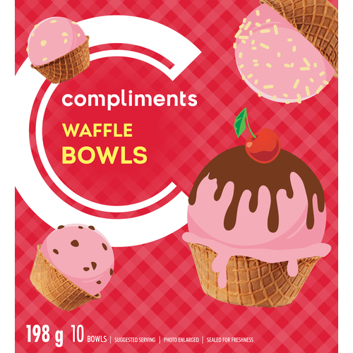 Compliments Waffle Bowls
