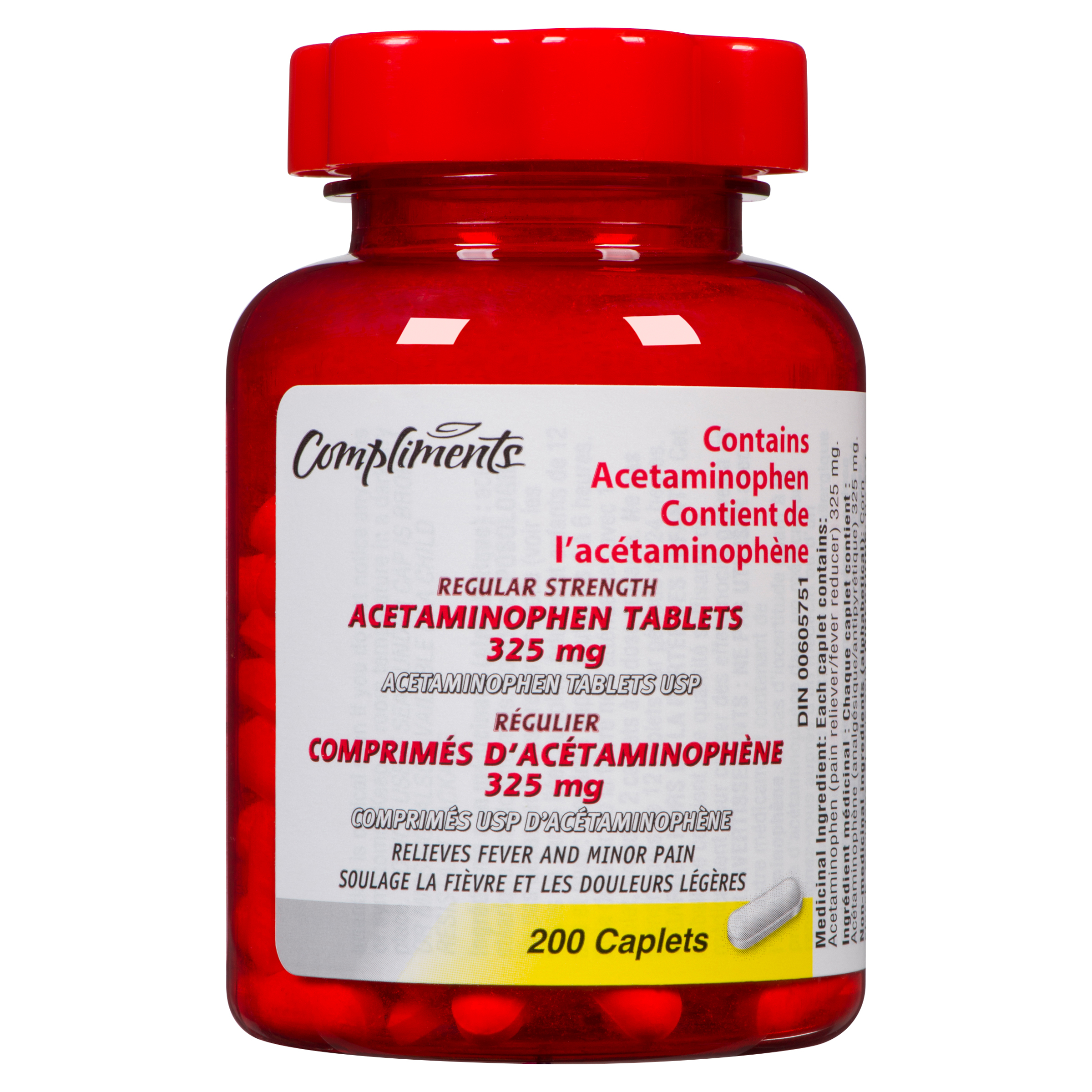 Buy Compliments Acetaminophen Tablets Regular Strength 325 mg 200 EA ...