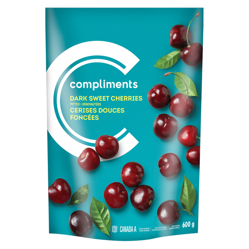 Compliments Organic Frozen Dark Cherries