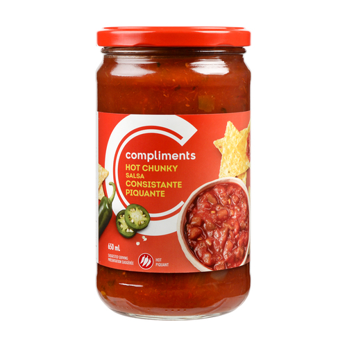 Compliments Hot Chunky Salsa