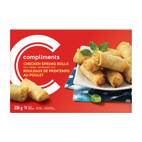 Compliments Frozen Spring Rolls Chicken 336 g