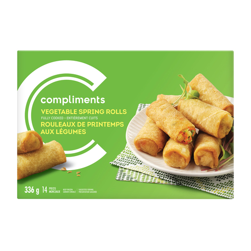 Compliments Frozen Vegetable Spring Rolls 336 g