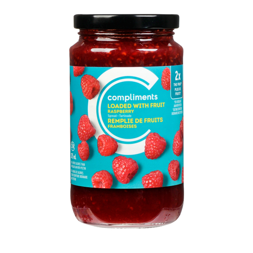 Buy Compliments Raspberry Double Fruit Spread 375 ml | Safeway Canada