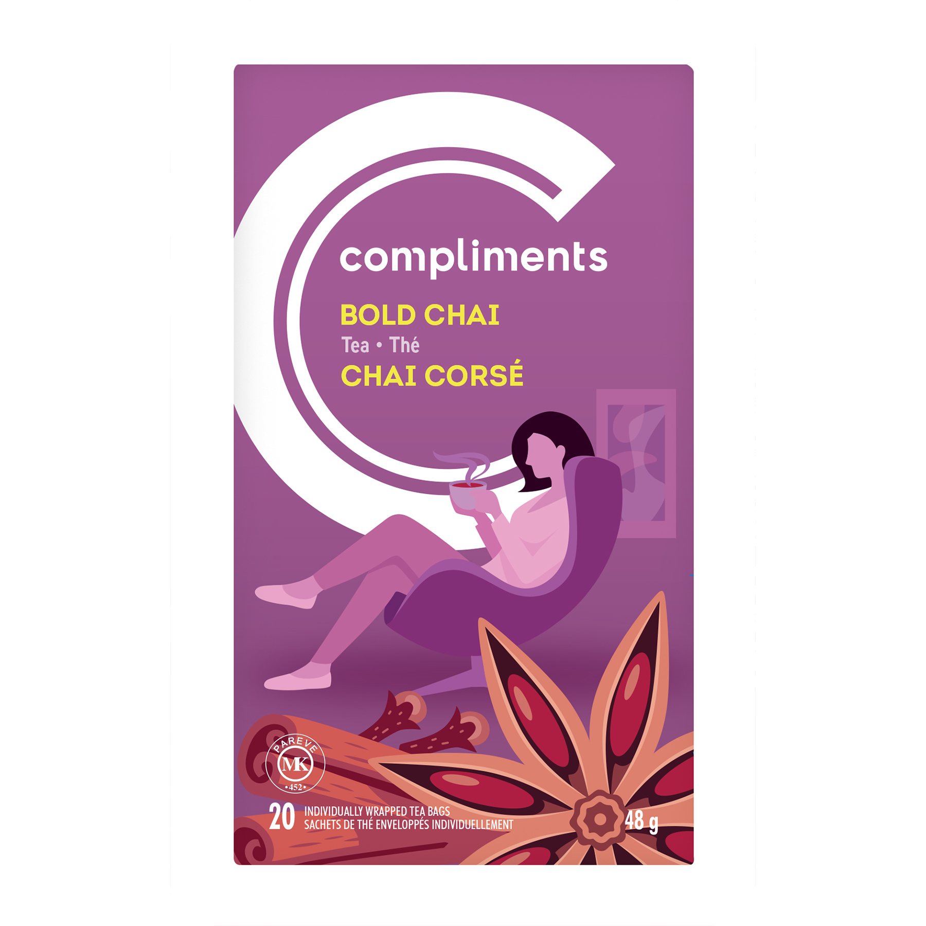 Compliments Bold Chai Tea Bags