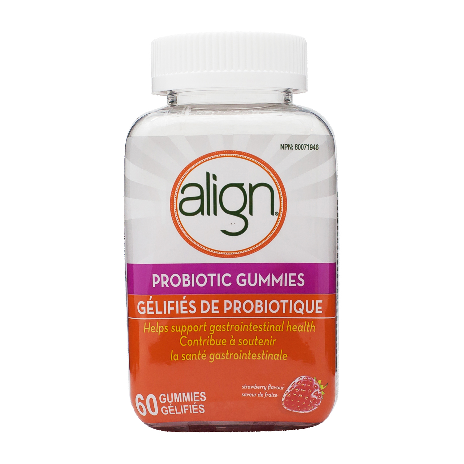 Buy Align Probiotics Gummies Strawberry 60 Count | FreshCo