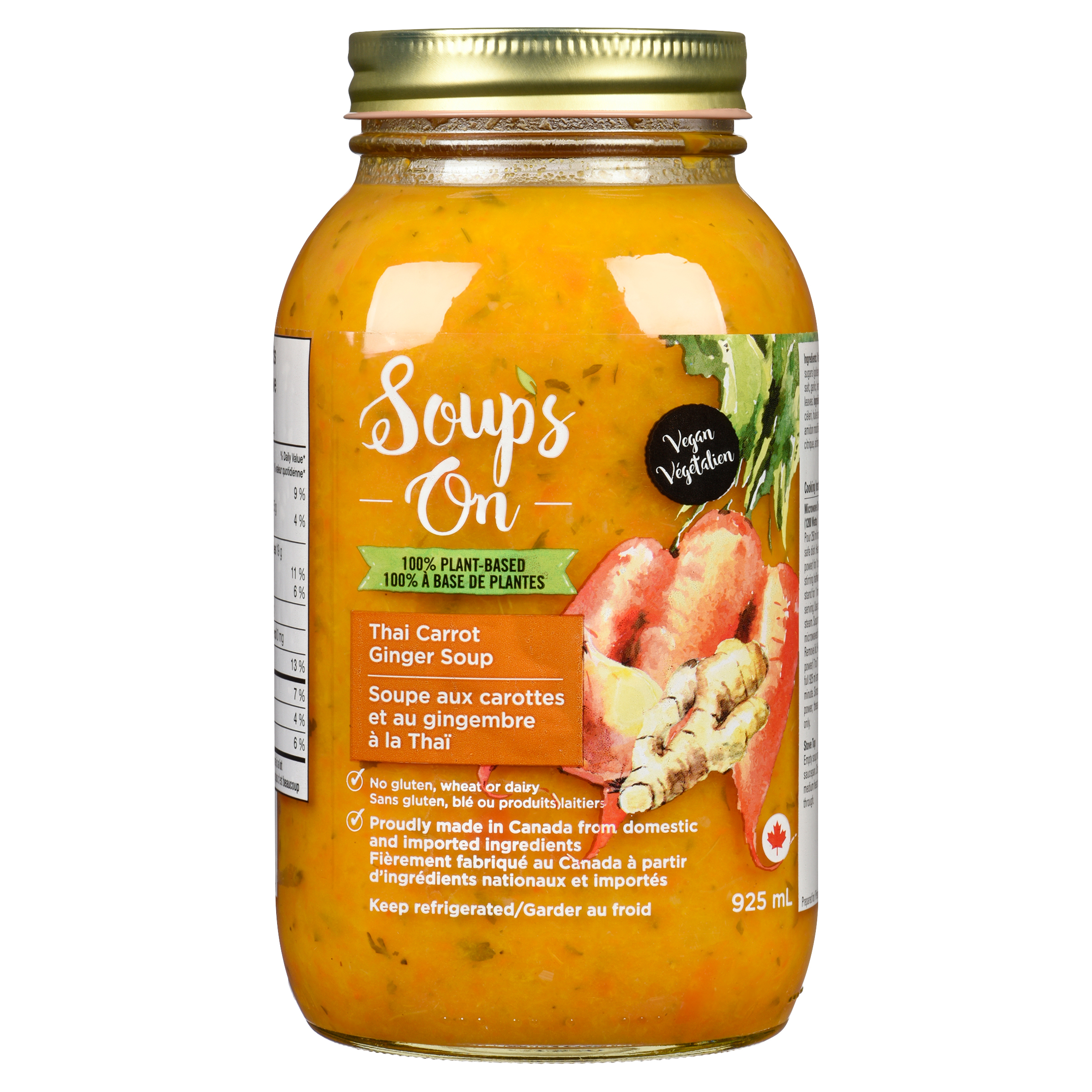 Buy Soup's On Vegan Soup Thai Carrot Ginger 925 ml | Safeway Canada