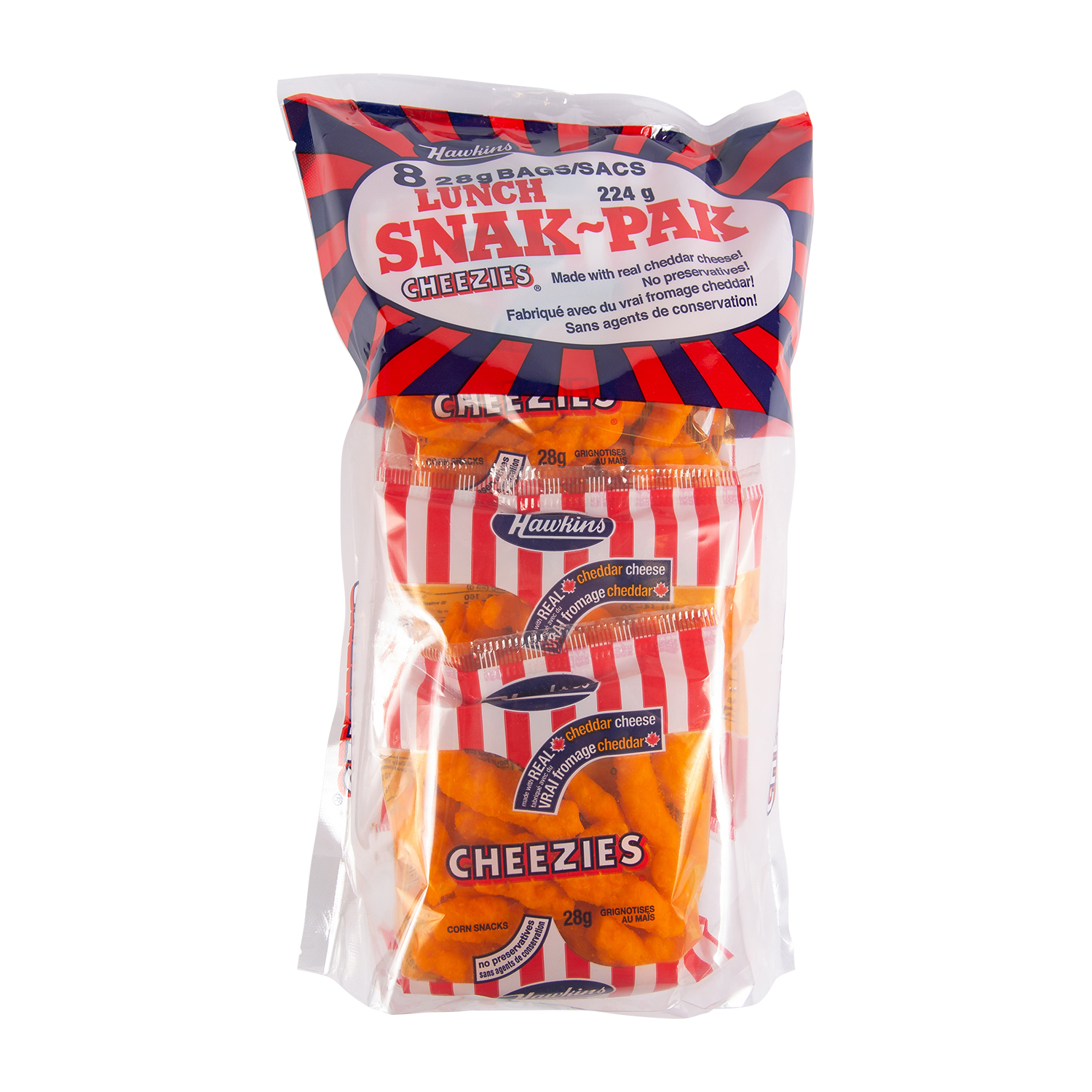 Buy Hawkins Cheezies Snack Pack 8 x 28 g | FreshCo