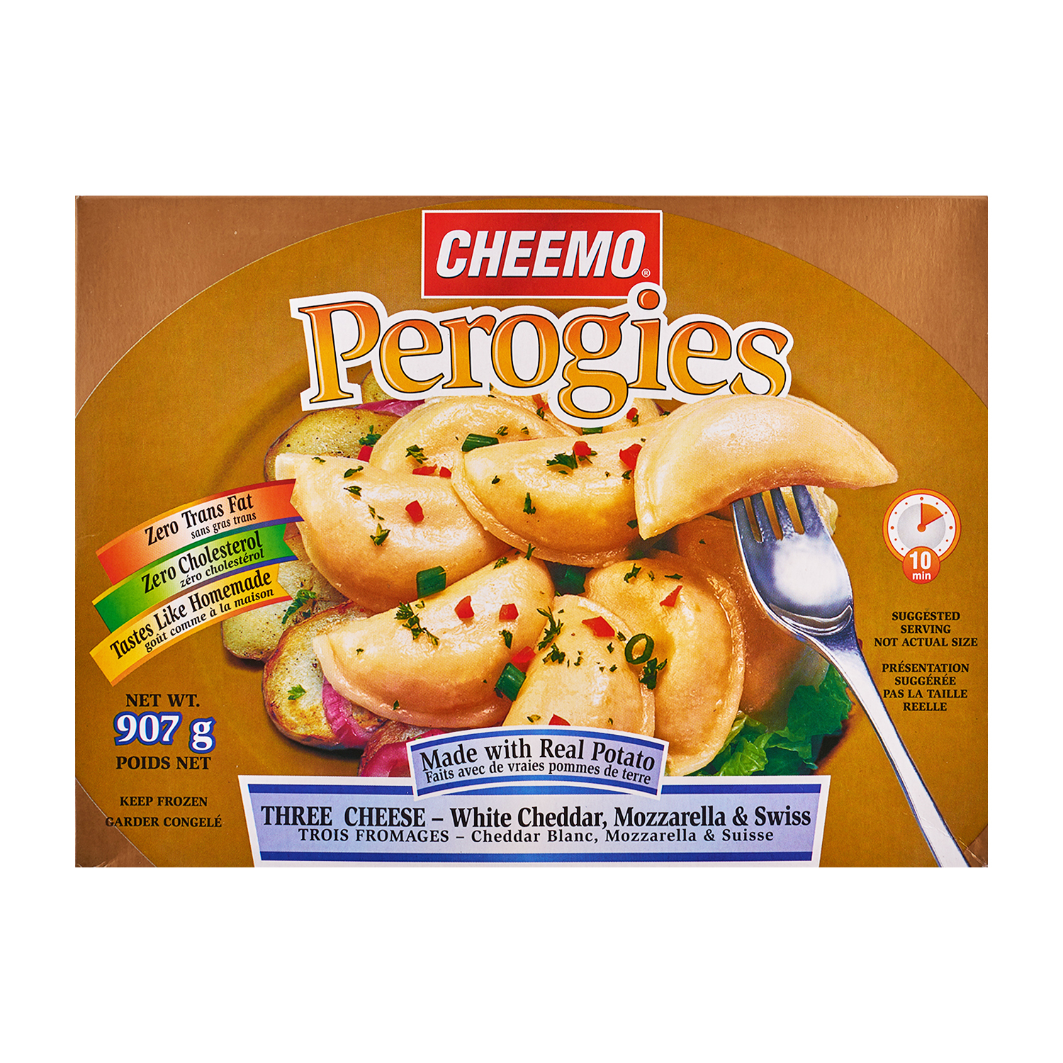 Cheemo Perogies, Three Cheese