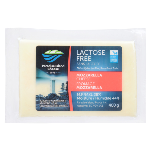 Paradise Island Lactose-Free Block Mozzarella Cheese