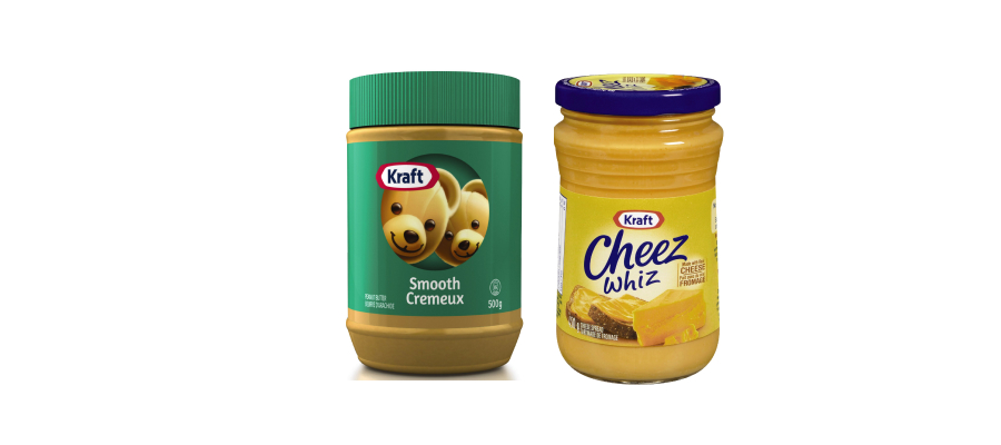 KRAFT Peanut Butter 500g or Cheez Whiz 450g