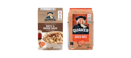 QUAKER Instant Oatmeal 232-344g Quick Old Fashioned Oats 900g-1kg