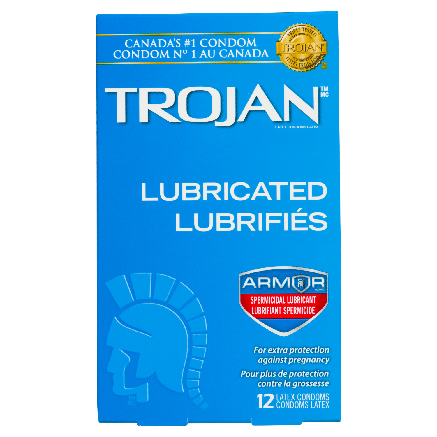 spermicidal lubricant on condom Trojan ENZ Spermicidal Lubricant Condoms main image 0