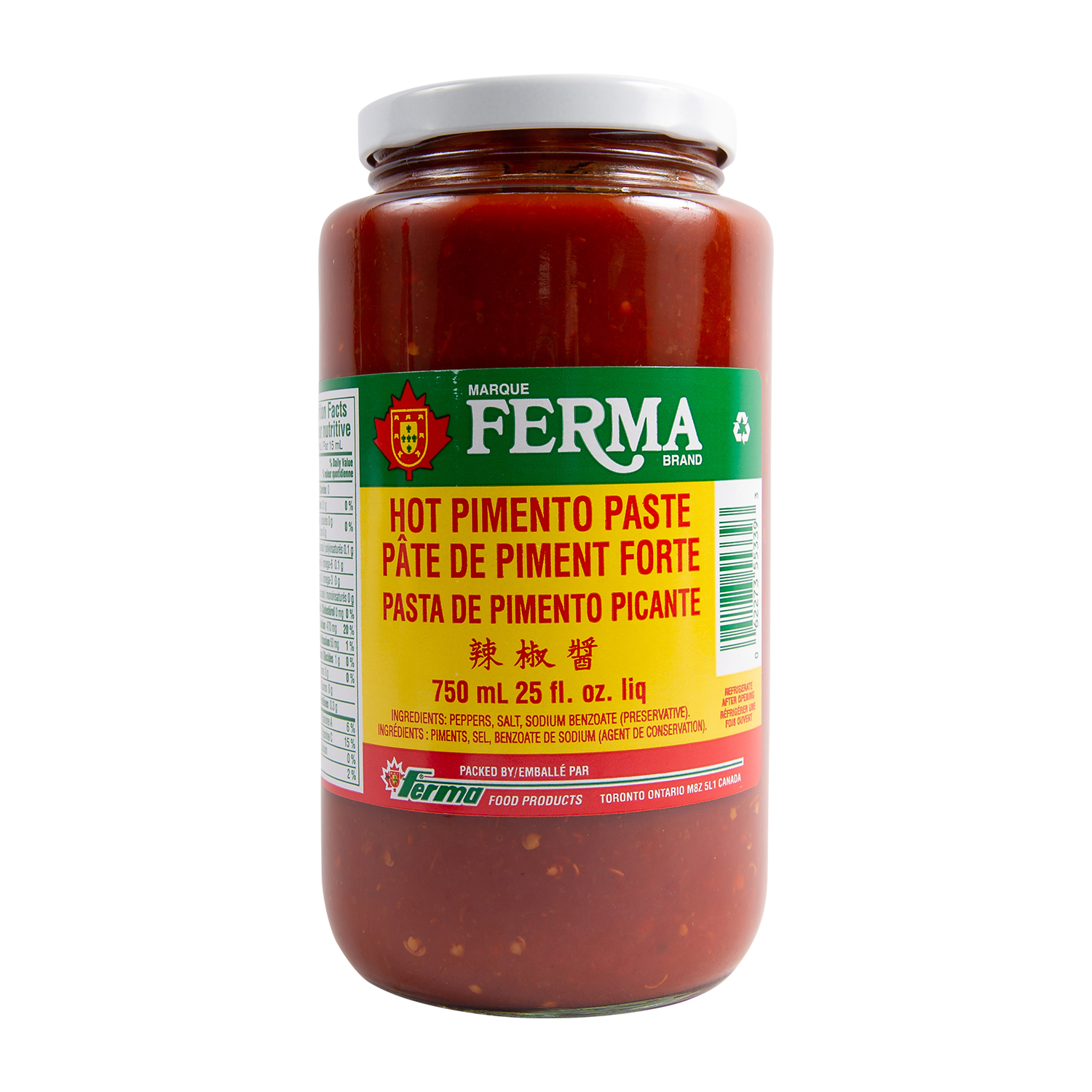 Buy Ferma Hot Pimento Paste 750 ml | Foodland