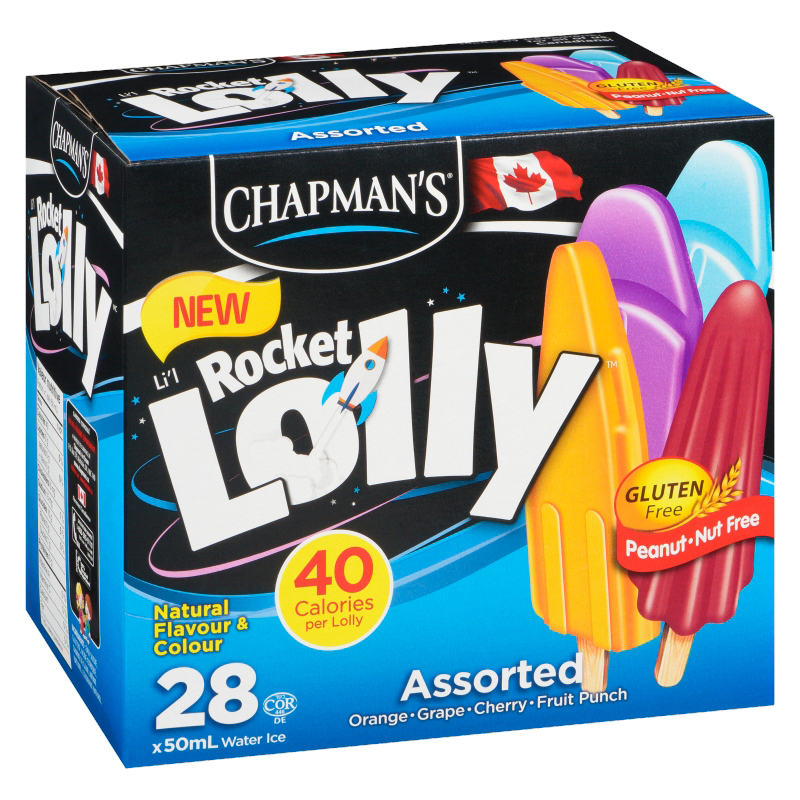 Buy Chapman's Lil Lolly Gluten-Free Ice Bar Assorted Rocket 28 x