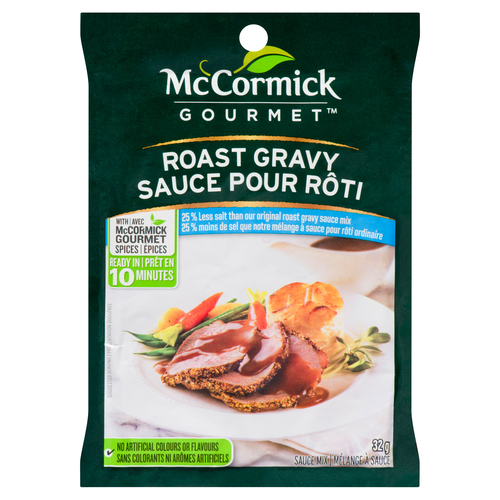 McCormick Gourmet Sauce Mix With 25% Less Salt Roast Gravy