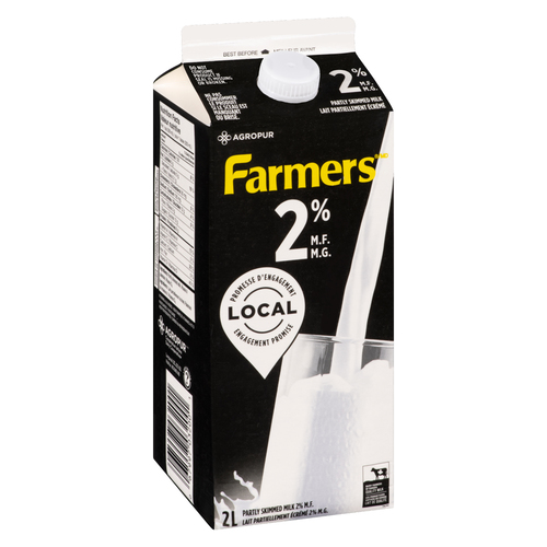 Buy Farmers 2% Milk Partly Skimmed Carton 2 L | Foodland