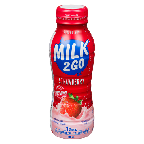 Milk 2 Go 1% Milk Strawberry