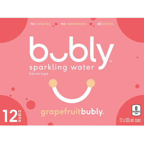 Bubly Sparkling Water Grapefruit