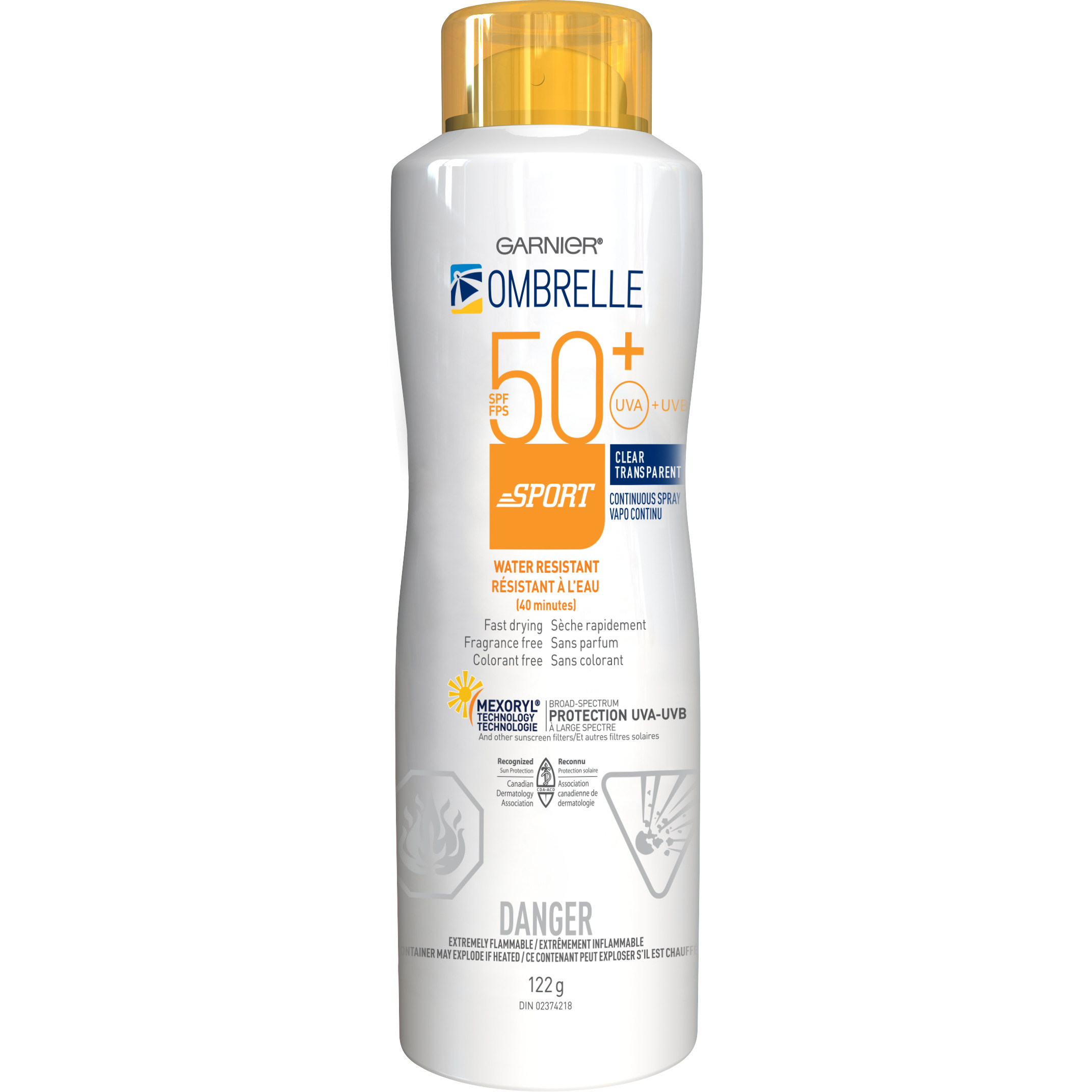 Buy Garnier Ombrelle Sport Continuous Spray Sunscreen SPF 50 122 g ...