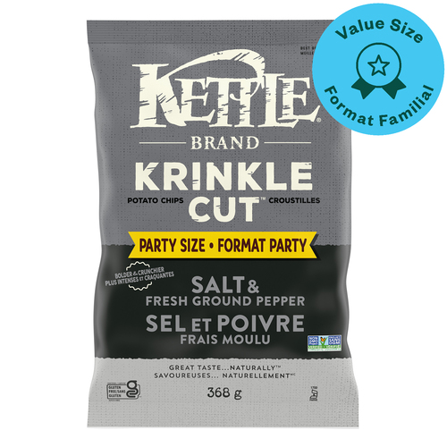 Kettle Foods Kettle Chips Salt & Fresh Pepper Party Size