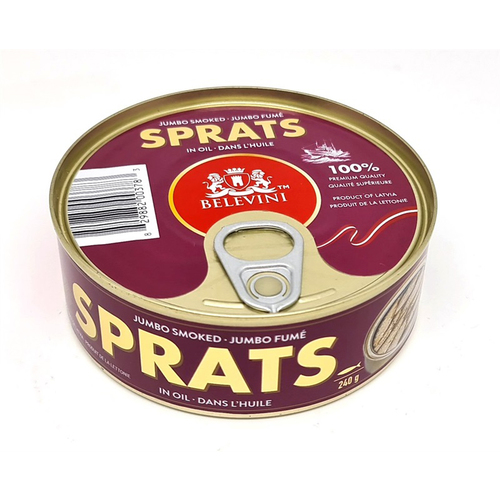 Belevini Canned Fish Smoked Sprats In Oil