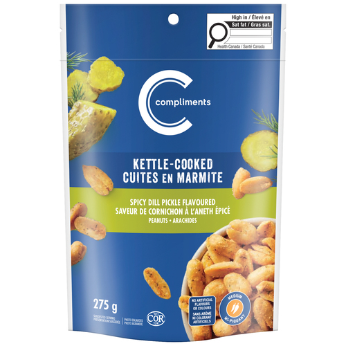 Compliments Kettle-Cooked Peanuts Spicy Dill Pickle