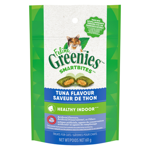 Greenies Smartbites Adult Cat Treats Natural Dental Tuna