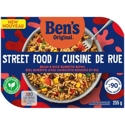 Ben's Original Street Food Bean & Rice Burrito Bowl Prepared Entrée