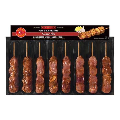 Marcangelo Foods Pork Sirloin Kabobs Souvlaki