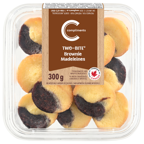 Compliments Two Bite Brownie Madeleine