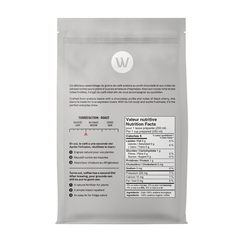 Buy William Coffee Organic Whole Beans Coffee Expresso Medium