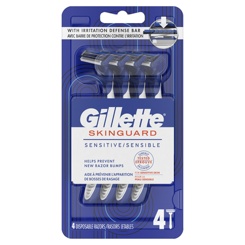 Buy Gillette Skinguard Male Disposable Razor 4 Pack | Safeway Canada