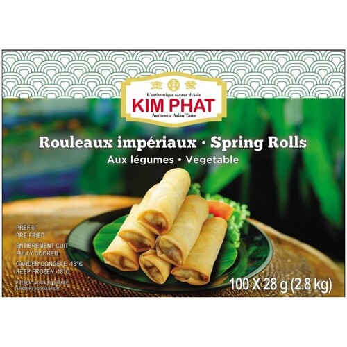 Kim Phat Frozen Spring Rolls Vegetable 2.8 kg